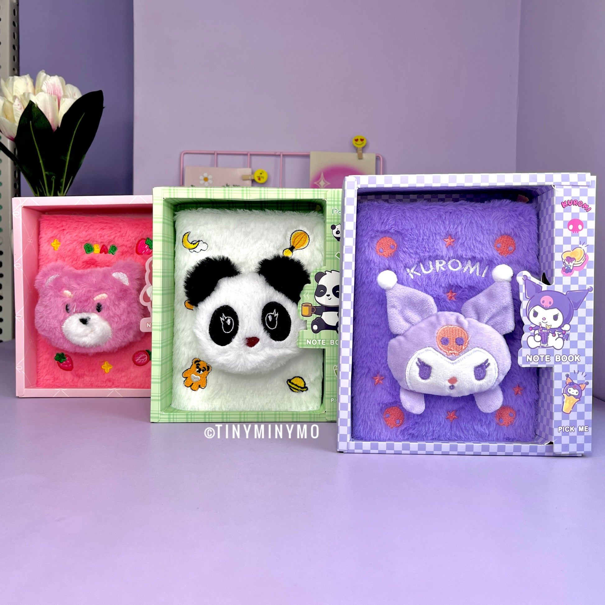 3D Face Kawaii Plush Diary - Tinyminymo
