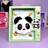 3D Face Kawaii Plush Diary
