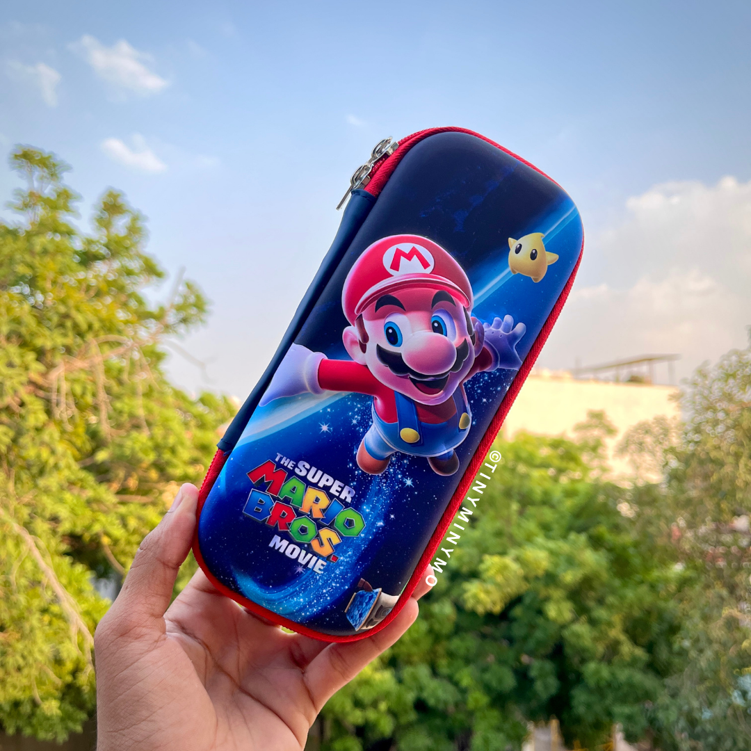 Dark Blue Pouch with Mario design - Tinyminymo