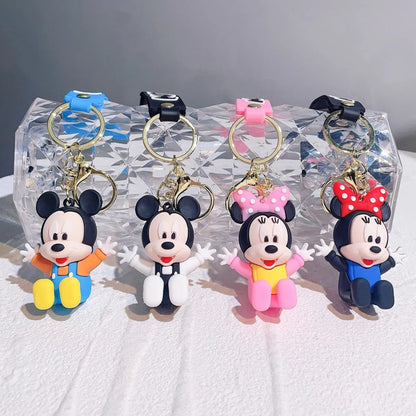 3D Mickey And Minnie Keychain