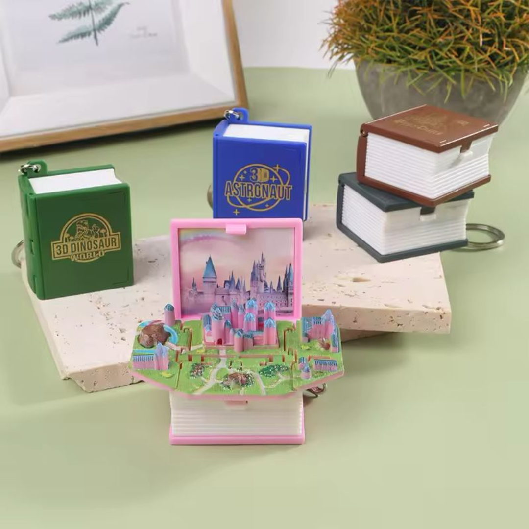 3D Popup Book Keychain - Tinyminymo