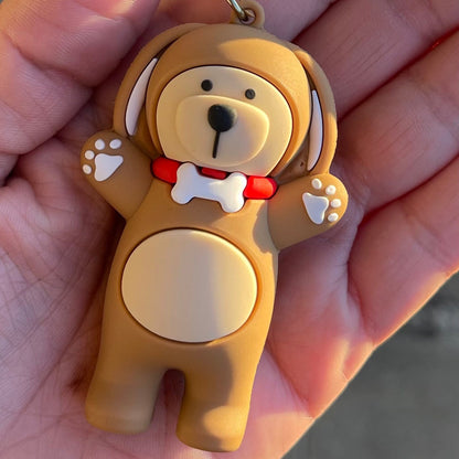 3D Starbucks Coffee Dog Keychain - Tinyminymo
