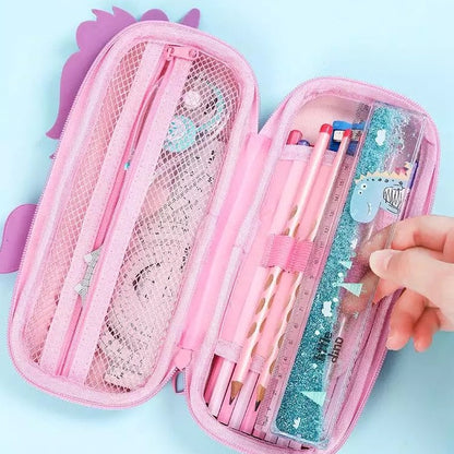 3D Unicorn Eva Pencil Case - Tinyminymo