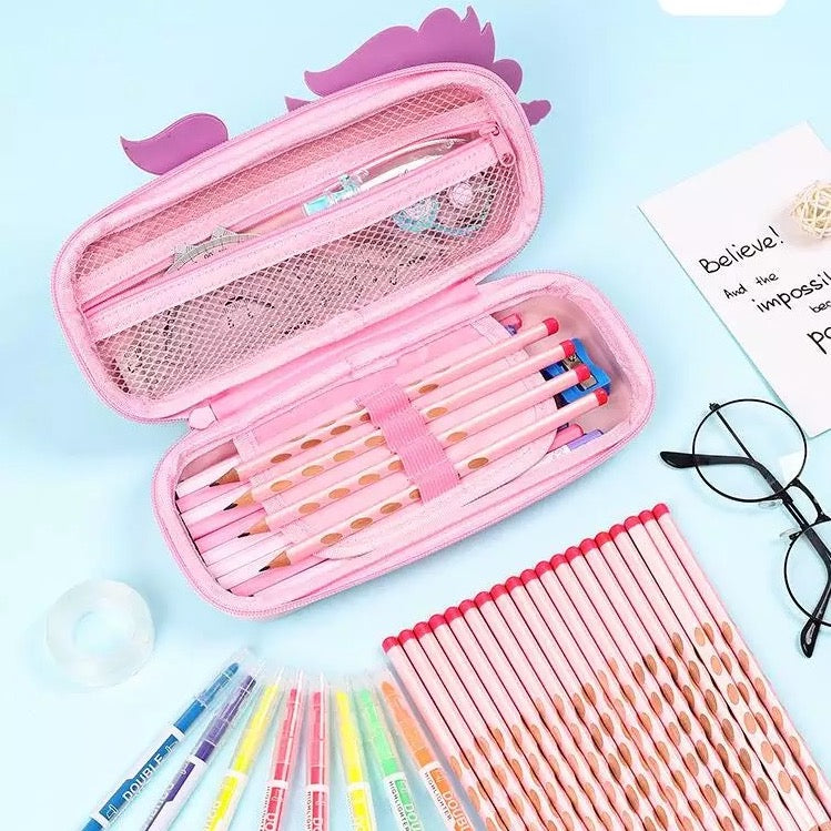 3D Unicorn Eva Pencil Case - Tinyminymo