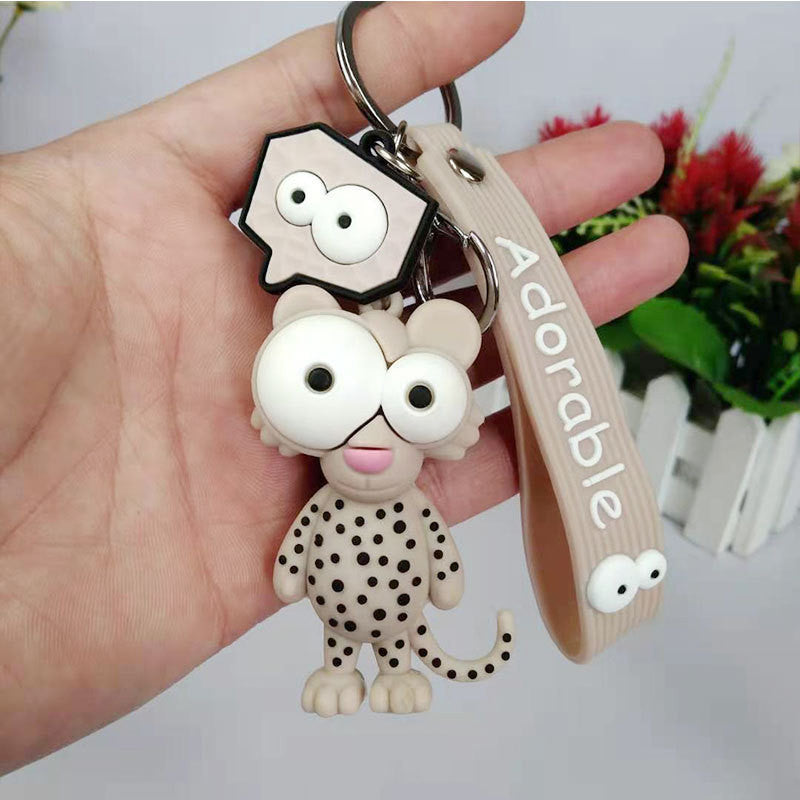 Adorable Cheetah and Crocodile 3D keychain - Tinyminymo