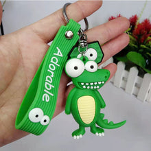 Load image into Gallery viewer, Adorable Cheetah and Crocodile 3D Keychain - Tinyminymo
