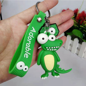 Adorable Cheetah and Crocodile 3D Keychain - Tinyminymo
