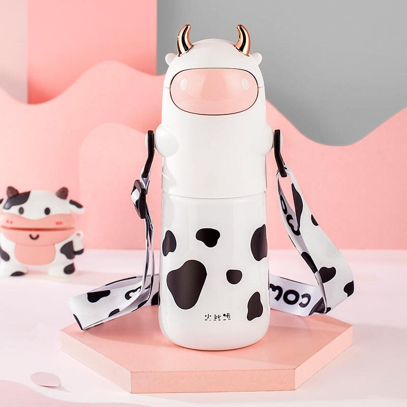 Adorable Cow Sipper Bottle - Tinyminymo