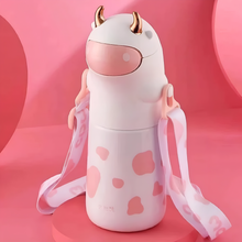 Load image into Gallery viewer, Adorable Cow Sipper Bottle - Tinyminymo
