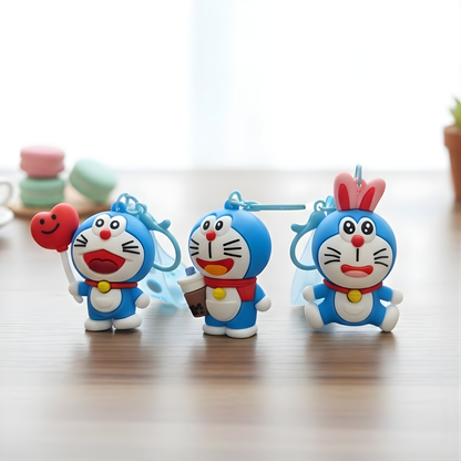 Three Designs of Doraemon keychain - Tinyminymo