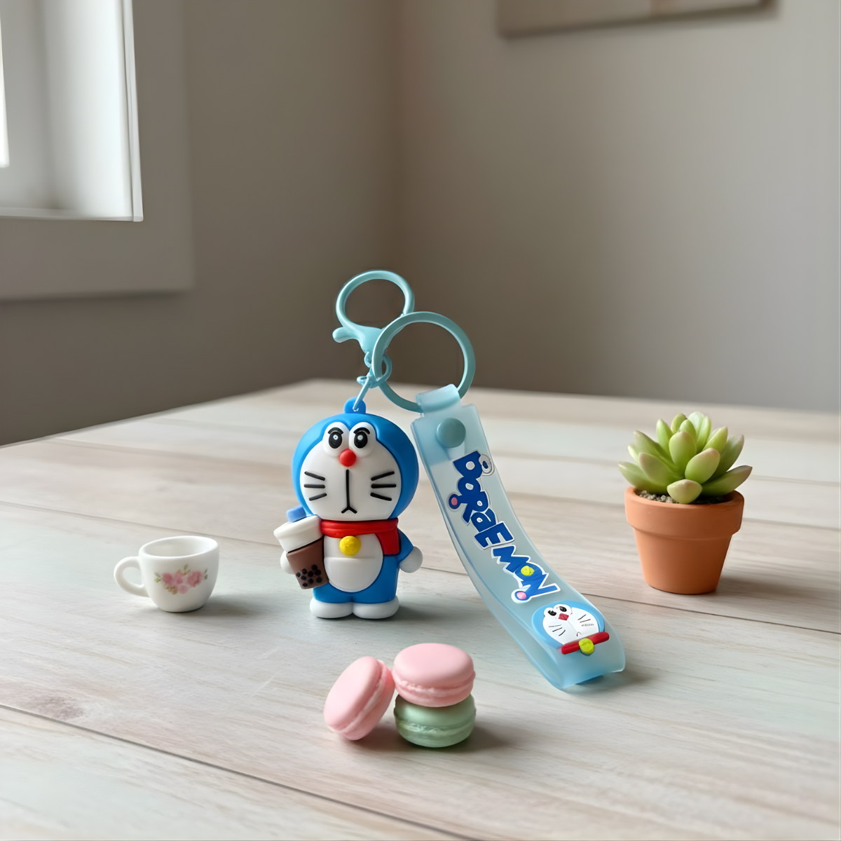Silicone Keychain with Doraemon Character - Tinyminymo