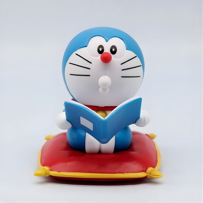 Doraemon Action Figure Sitting on a Red Cushion - Tinyminymo