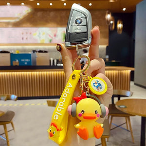 Adorable Duck with Headphone 3D Keychain - Tinyminymo