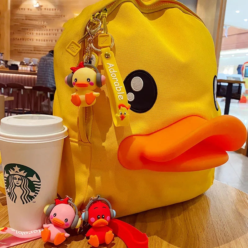 Adorable Duck with Headphone 3D Keychain - Tinyminymo