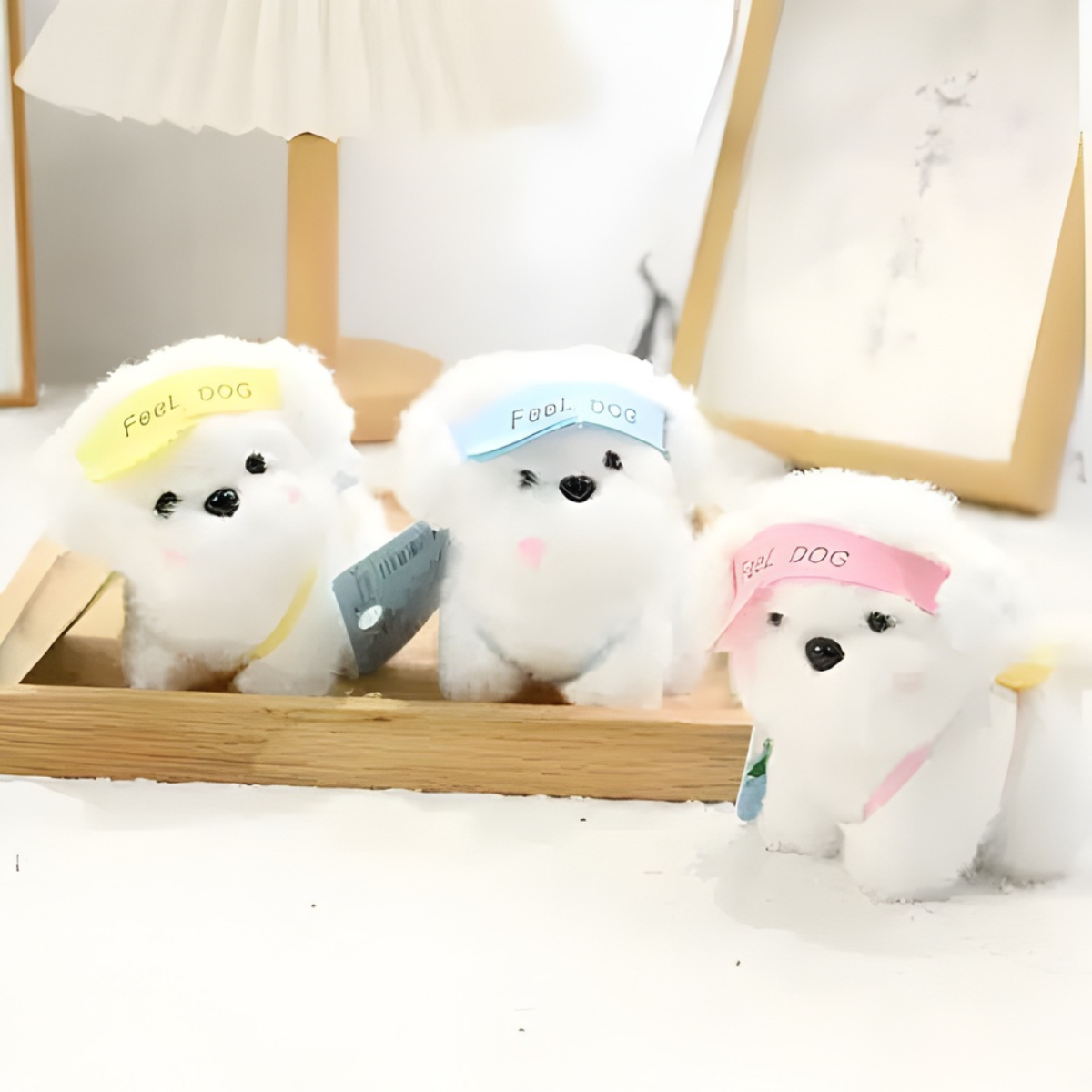 Three Colors of Puppy Plush Keychain - Tinyminymo