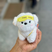 Plush Keychain in Cute Dog Design - Tinyminymo