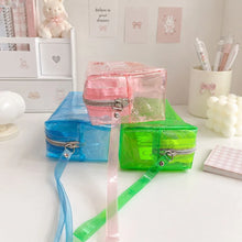 Load image into Gallery viewer, Transparent Pencil Cases with Lanyard for Easy Carry - Tinyminymo
