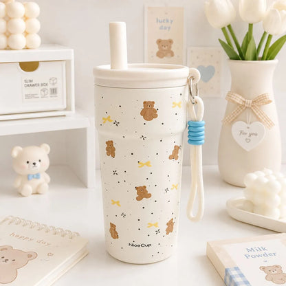 Off-White Aesthetic Vacuum Coffee Mug - Tinyminymo