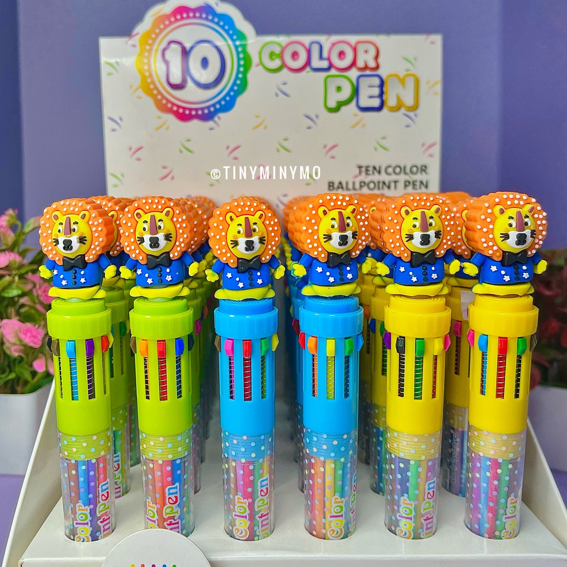 African Lion 10 in 1 Ball Pen - Tinyminymo