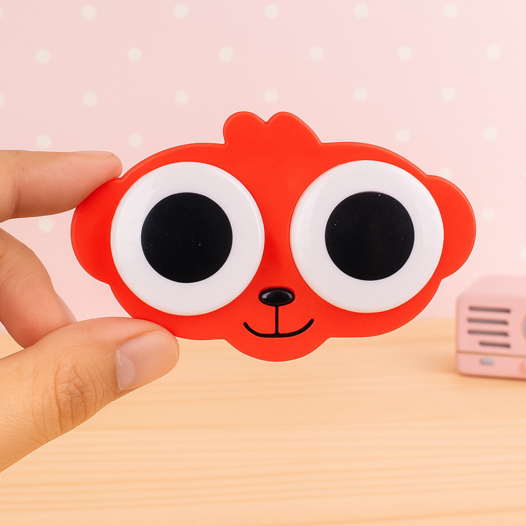 Dog Variant of Animal Contact Lens Kit held by a Hand - Tinyminymo