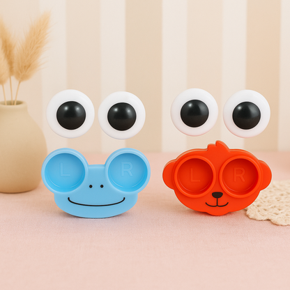 Two Designs of Animal Contact Lens Kit with Googly Eyes - Tinyminymo
