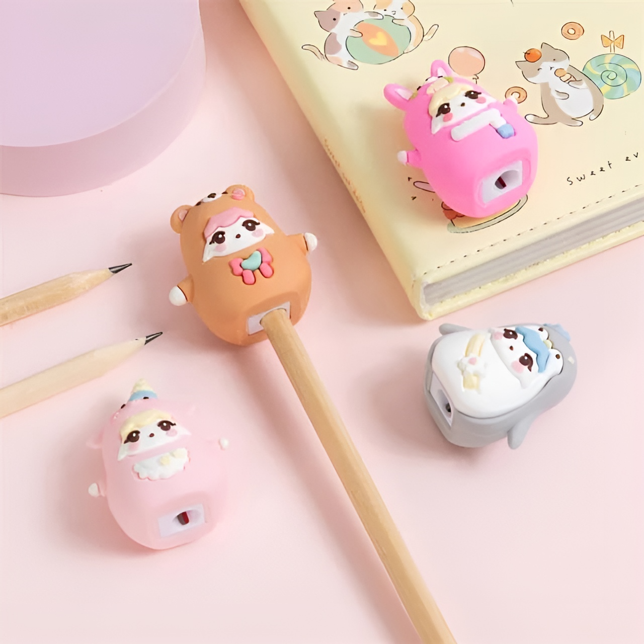Animal Cosplay Kawaii Pencil Sharpener - Tinyminymo