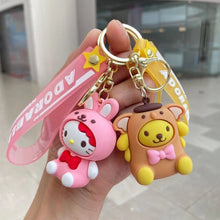 Load image into Gallery viewer, Animal Cosplay Sanrio 3D Keychain - Tinyminymo

