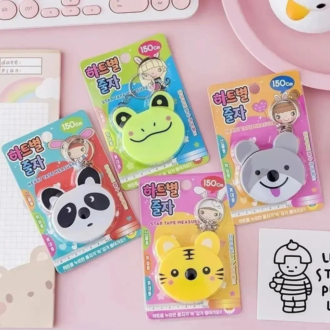 Animal Measuring Tape Keychain - Tinyminymo