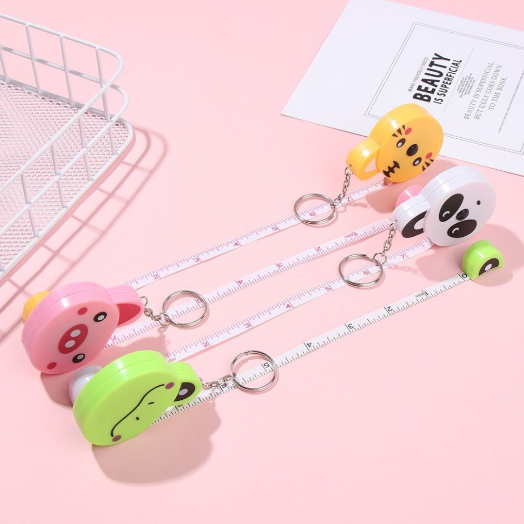 Animal Measuring Tape Keychain - Tinyminymo