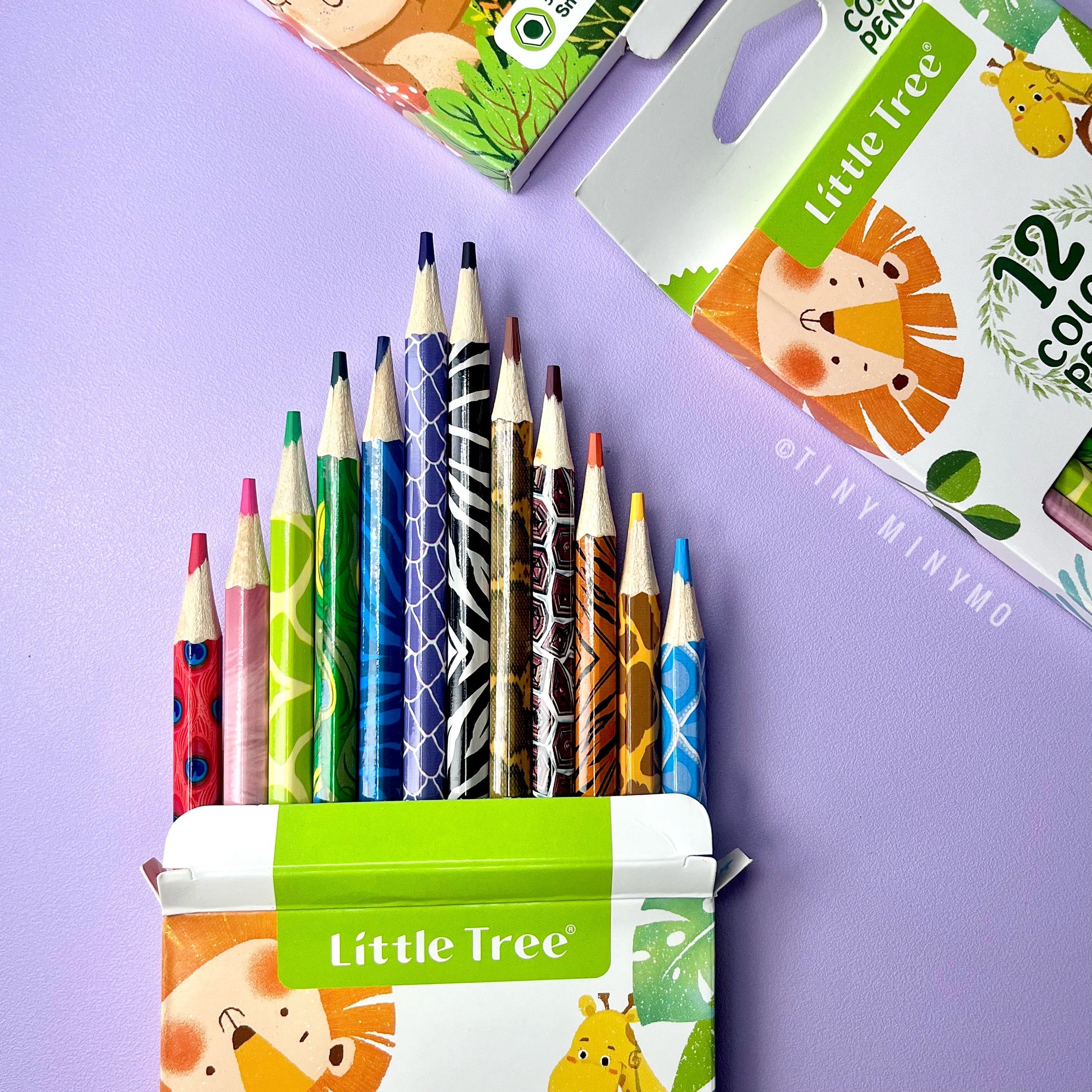 Animal Pencil Colors - Set of 12 - Tinyminymo