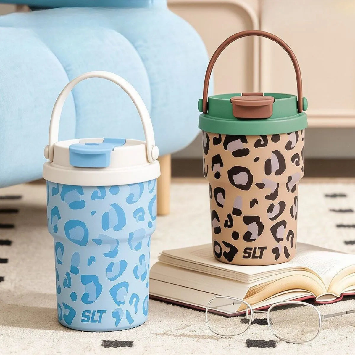 Two Lovely Colors of Animal Print Vacuum Cups - Tinyminymo