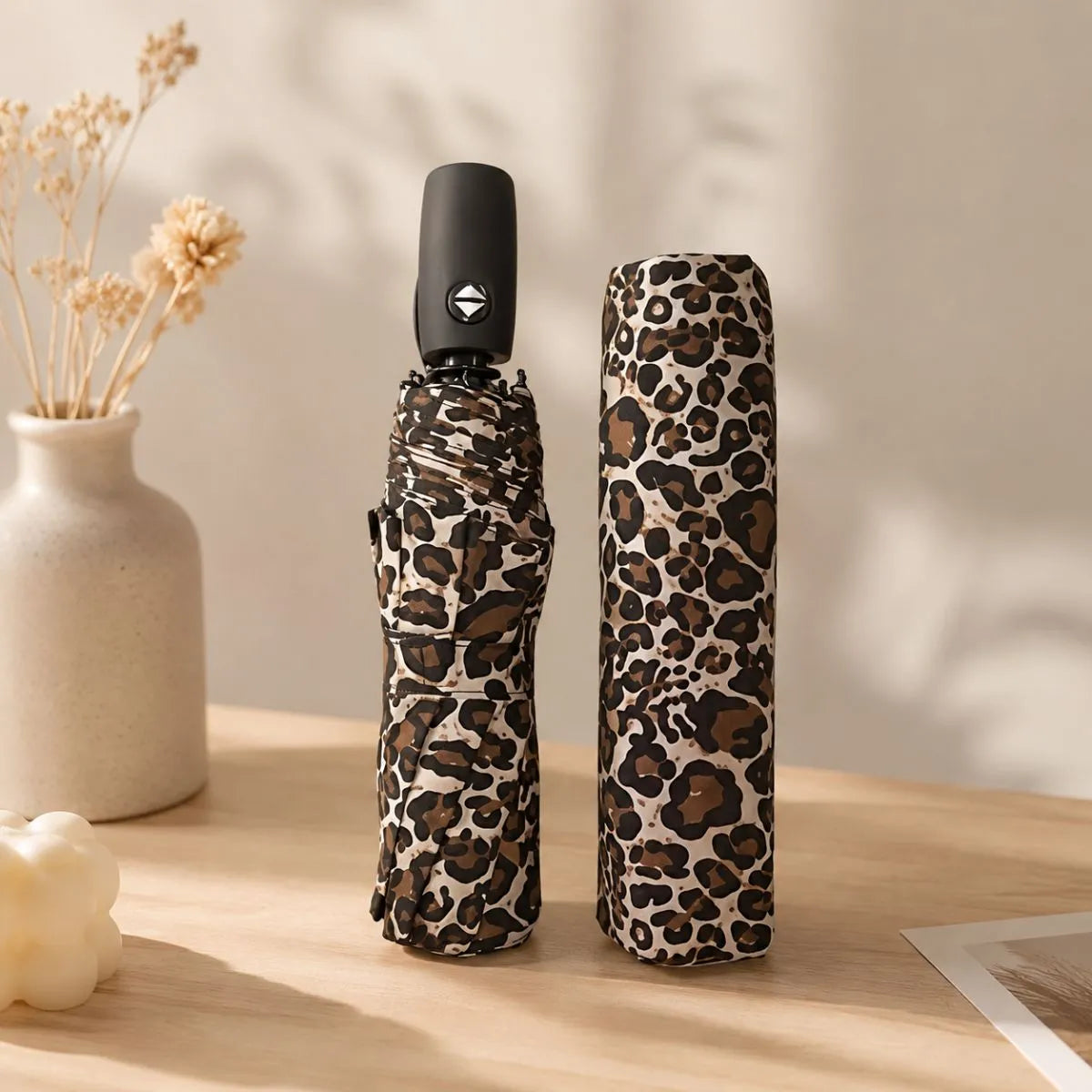 Brown Animal Print Umbrella - Tinyminymo