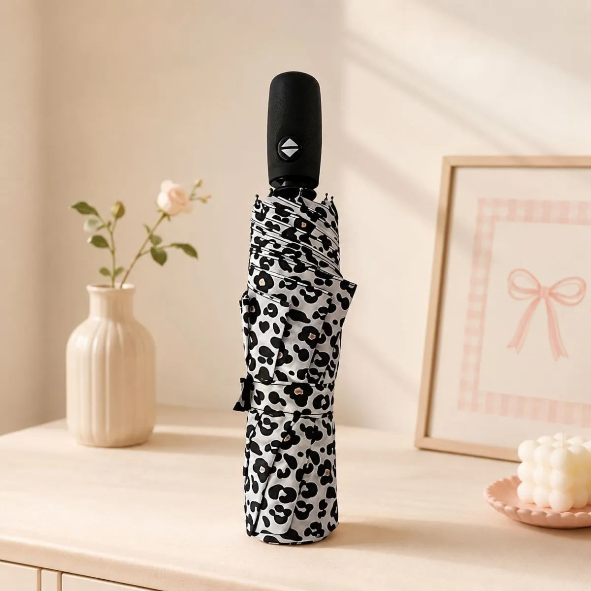 White Animal Print Umbrella - Tinyminymo