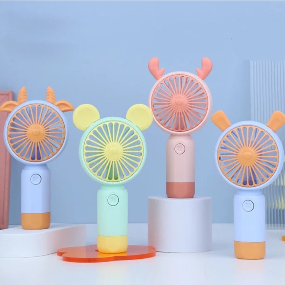 Animal Themed Two Gear Hand Fan - Tinyminymo