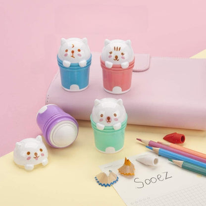 Animal in Bucket Eraser cum Sharpener - Tinyminymo