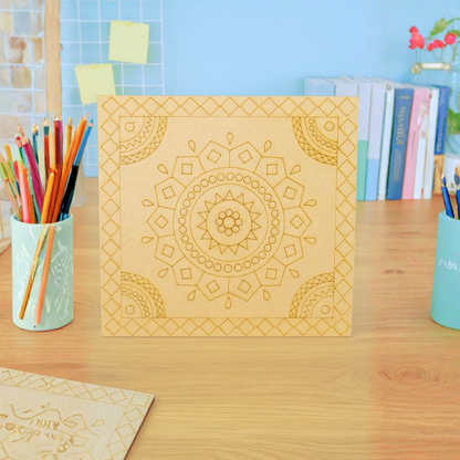 Decorative Mandala Board for Art and Craft Activities - Tinyminymo