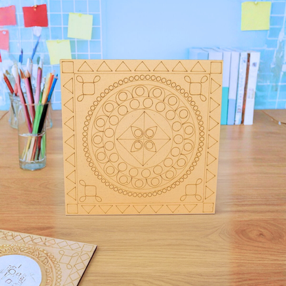 Decorative Geometric Design Board for Art and Craft  -  Tinyminymo