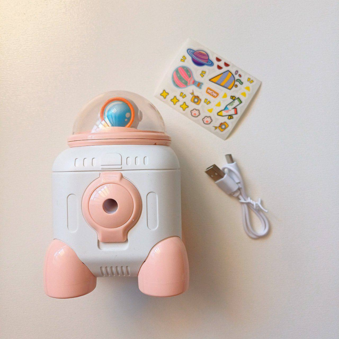Peach Color Desk Lamp in Space theme - Tinyminymo
