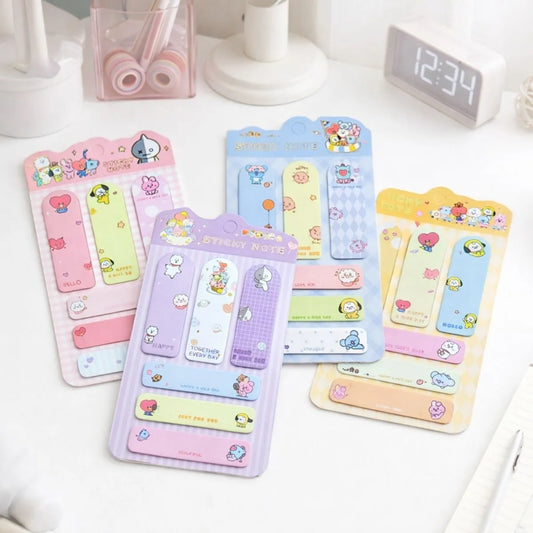 All Variants of BT21 Sticky Notes - Tinyminymo