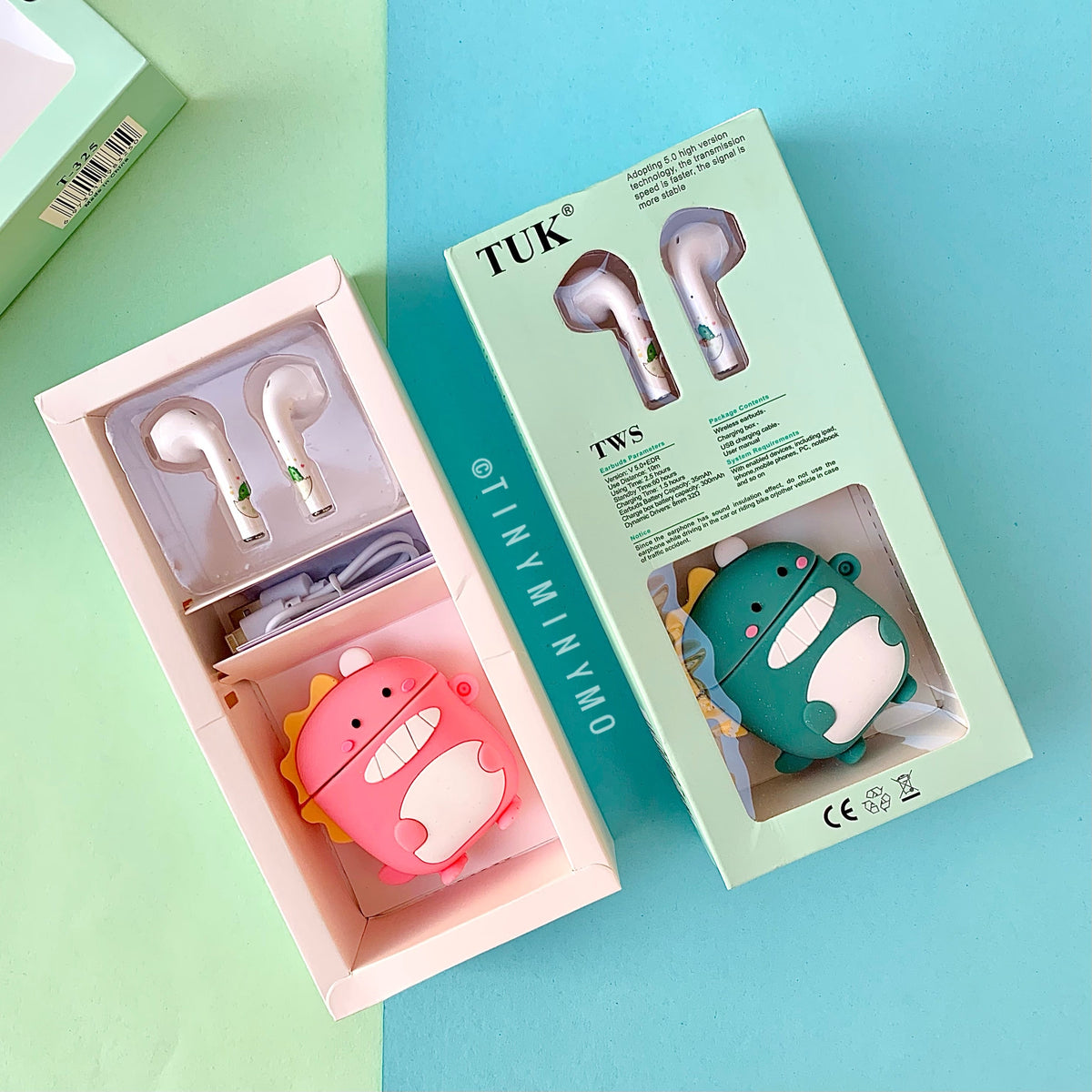 Baby Dino Airpods with Cover - Tinyminymo