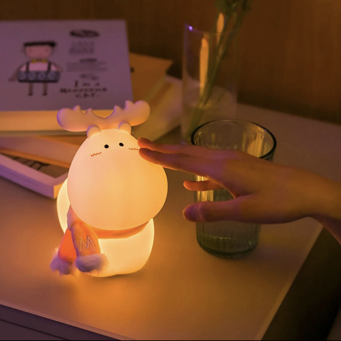Baby Reindeer Touch Sensor Lamp - Tinyminymo