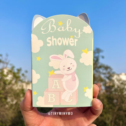 Baby Shower Bunny Foldable Sticky Notes - Tinyminymo