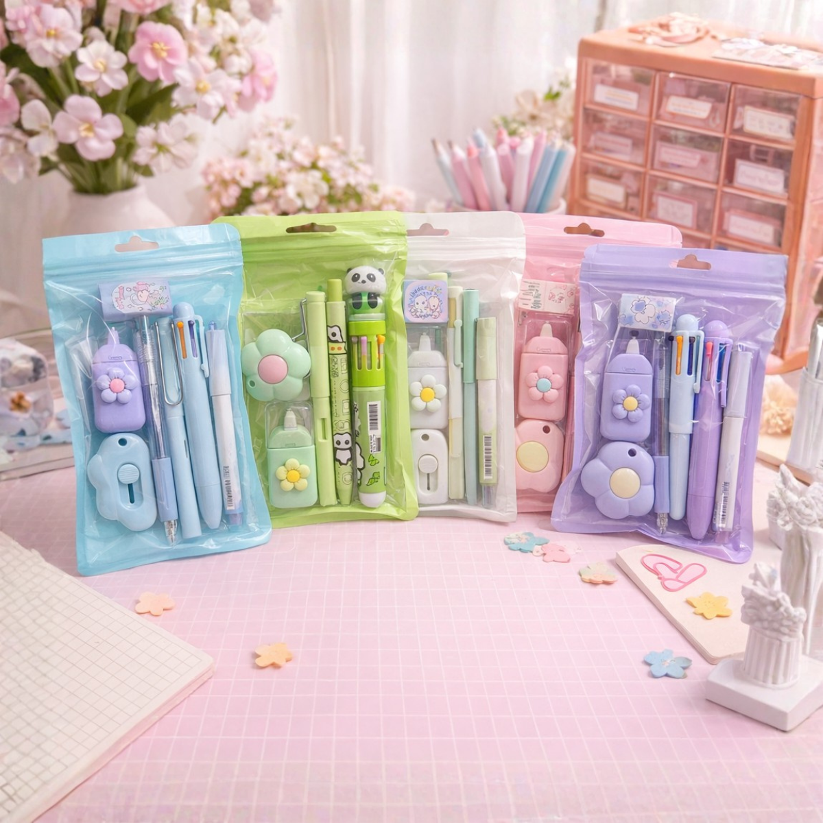 Set of Stationery items in Colorful Packaging - Tinyminymo