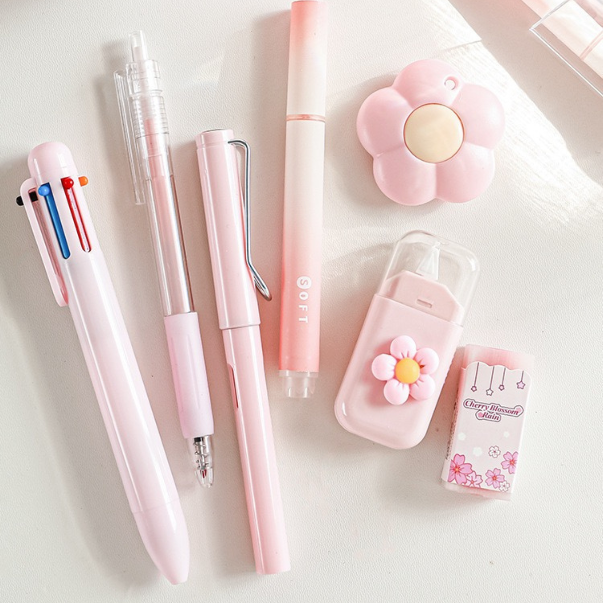 Set of Pink Stationery Items - Tinyminymo