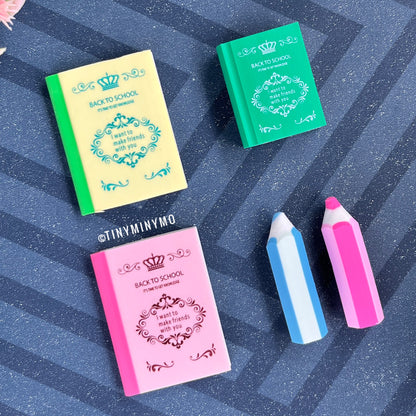 Back to School Eraser Set - Tinyminymo