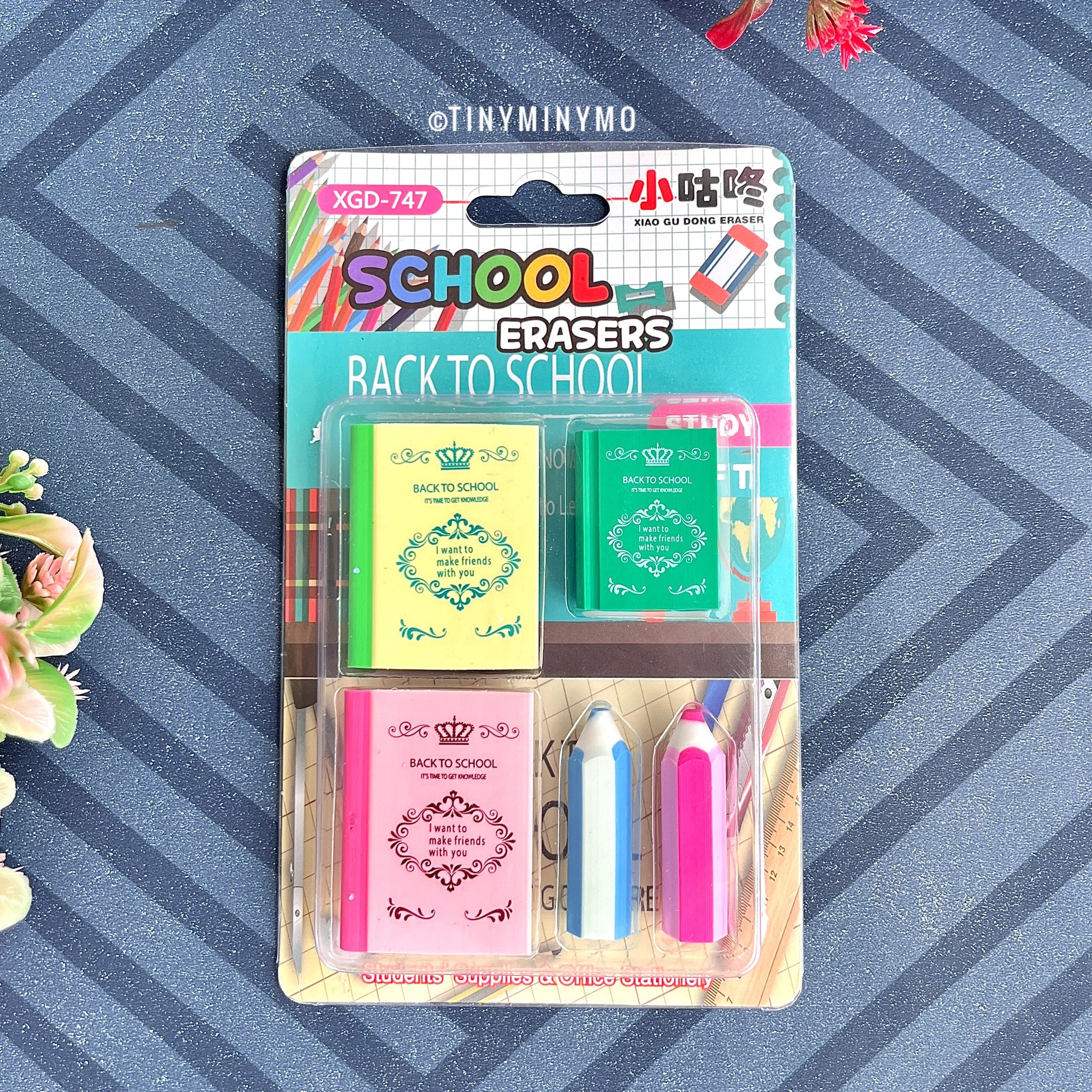 Back to School Eraser Set - Tinyminymo