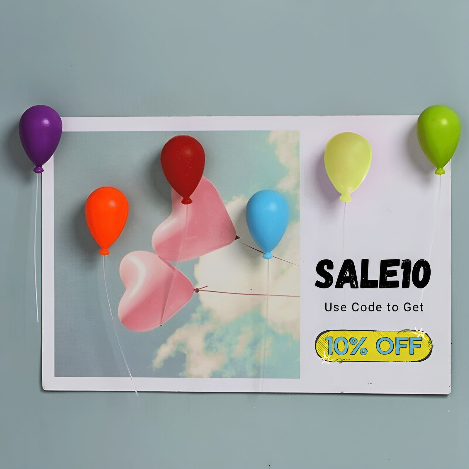 Balloon Fridge Magnet - Set of 6 - Tinyminymo