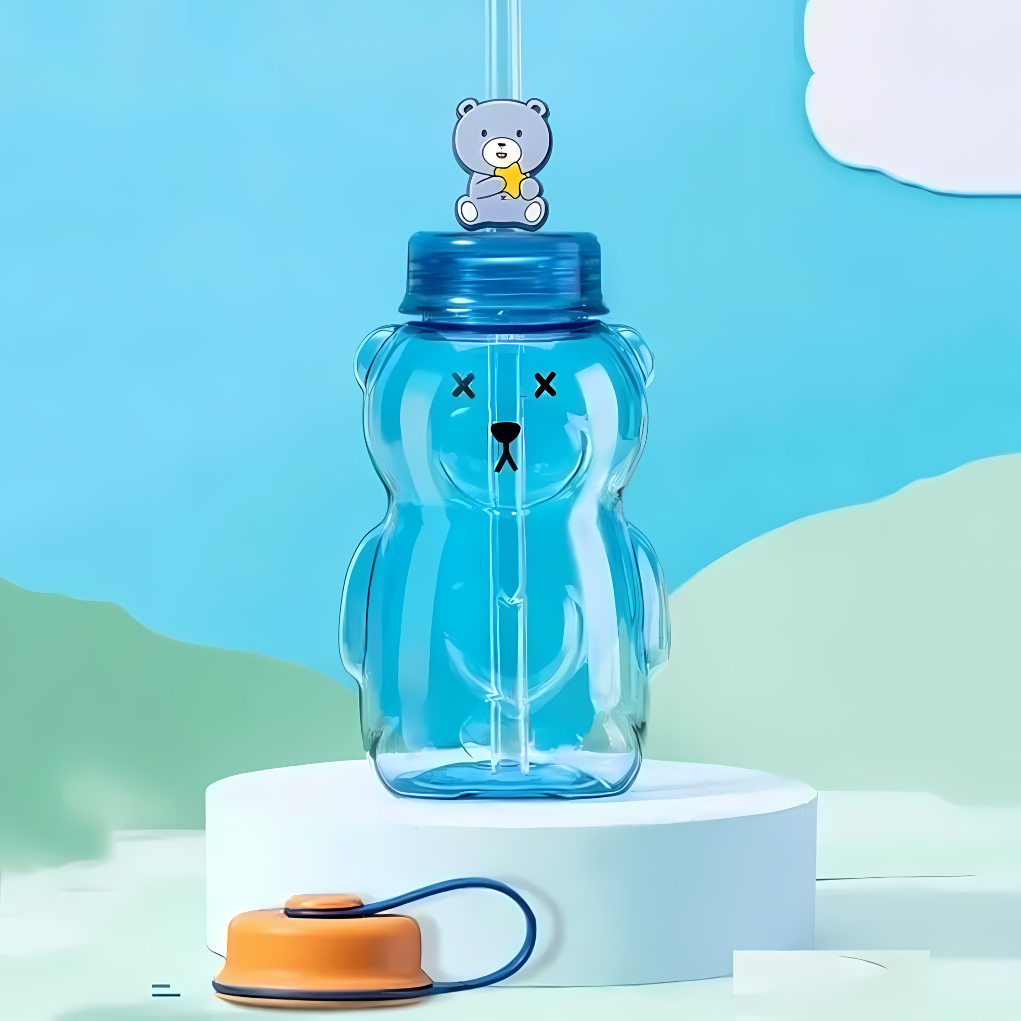 Bear Shaped Bottle cum Sipper - Tinyminymo