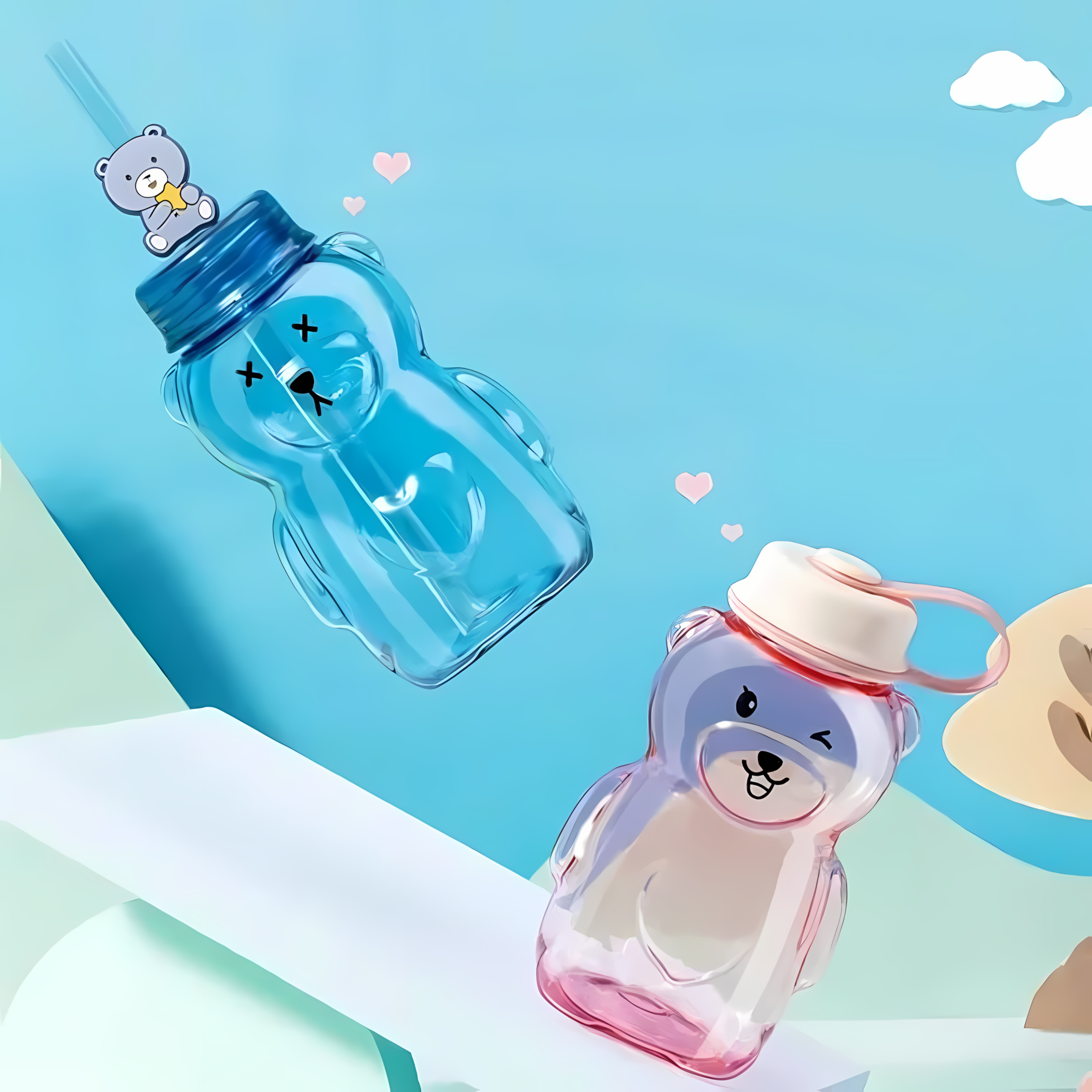 Bear Shaped Bottle cum Sipper - Tinyminymo
