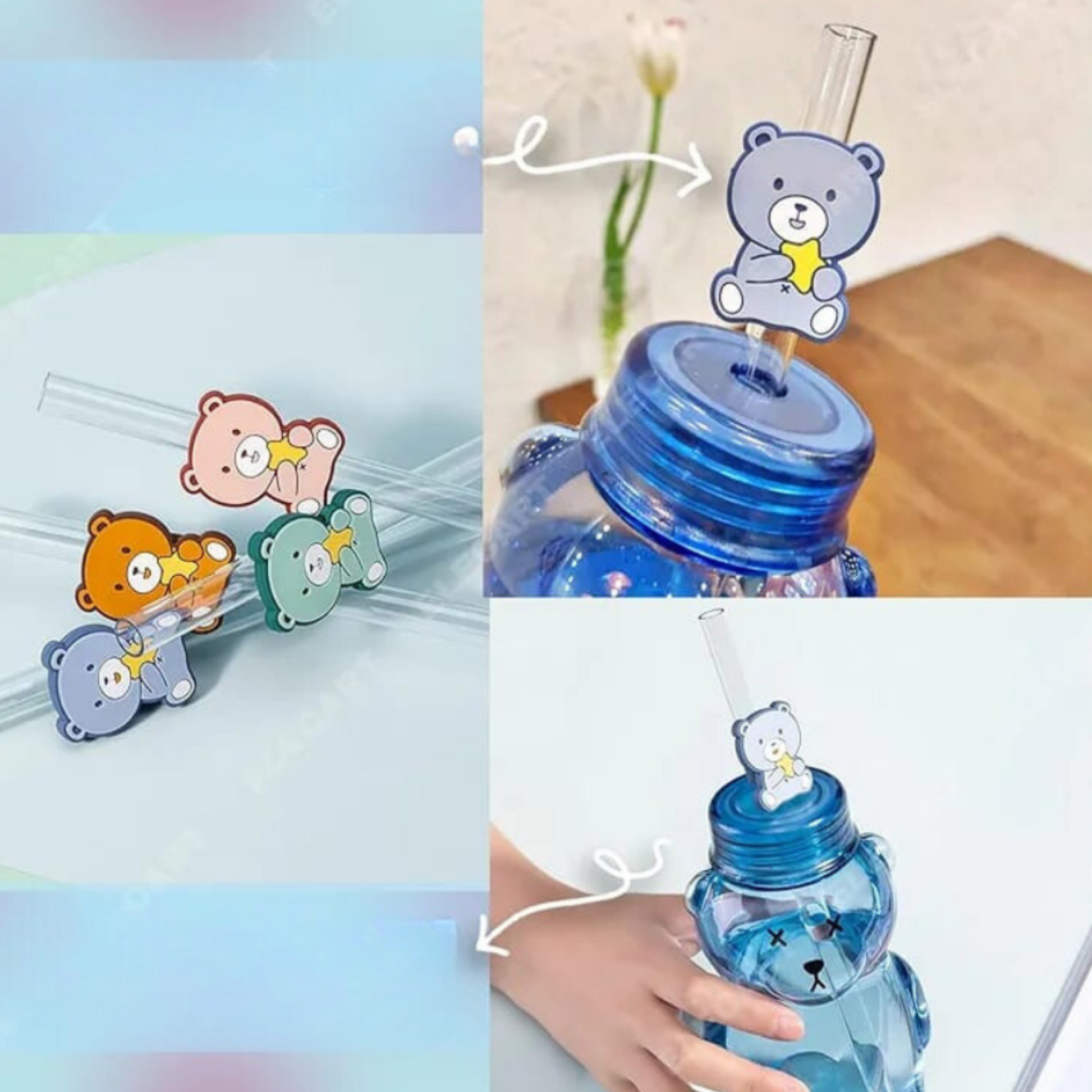 Bear Shaped Bottle cum Sipper - Tinyminymo